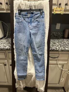 Gap Denim Universal Leg High Rise Skinny Jeans Light Wash Size 4/27 Short